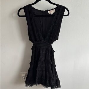 Black Cutout Lace Dress